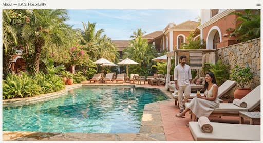 A leisure resort setting in Goa