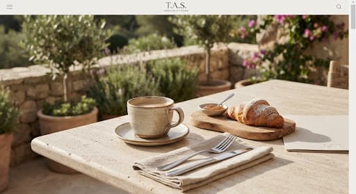 Breakfast on a sunlit terrace